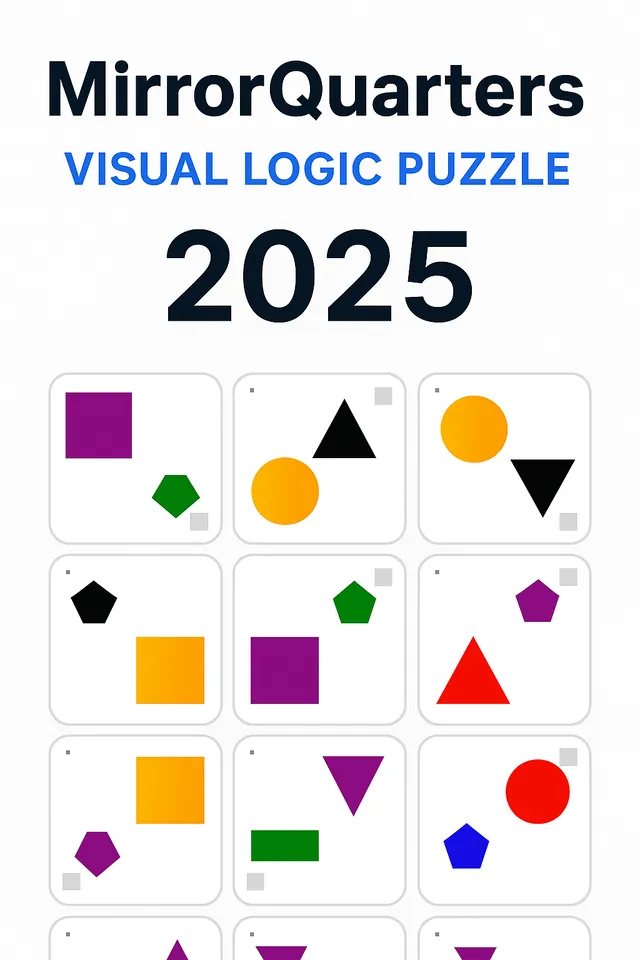 Mirror Quarters — visual logic puzzle