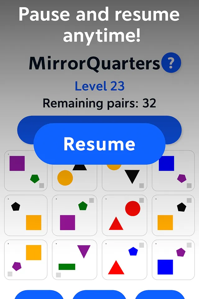 No Rush, Pure Focus — Mirror Quarters screen